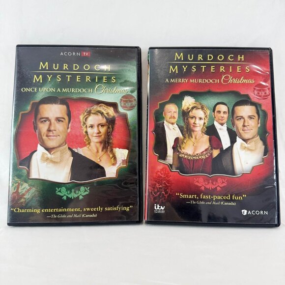 2 Murdoch Mysteries A Merry Murdoch Christmas, Once Upon A Murdoch Christmas Dvd - Picture 1 of 6